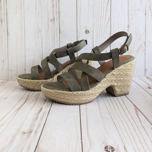 Jellypop Comfort Fit Joan Stone Smooth Espadrilles Wedges New Size 7.5